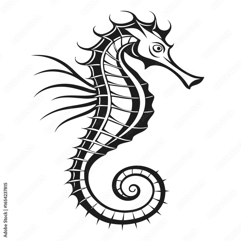 Fototapeta premium black dragon vector