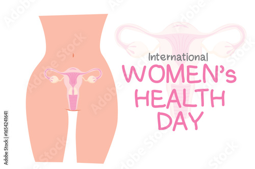 International Women’s Health Day uterus awareness illustration
