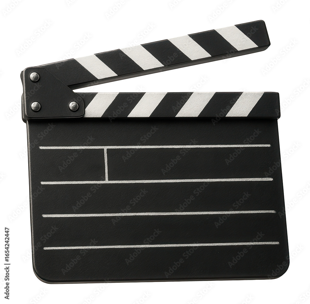 Fototapeta premium Black clapperboard.