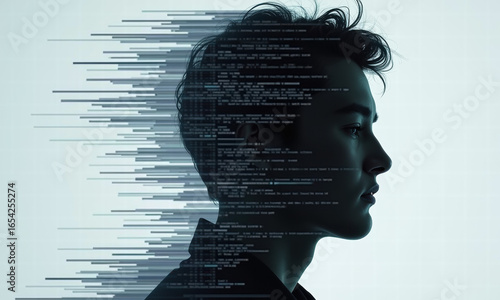 Digital Transformation: Human Face Merging with Code