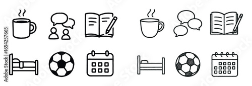 Educational Icons Grid