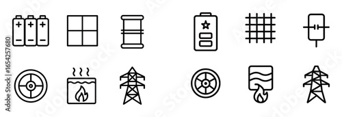Minimalist Energy Icons