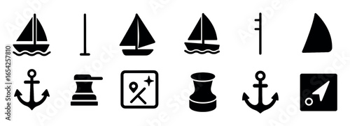 Sailing Icon Set