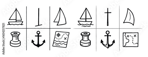 Sailing Icons Sketch