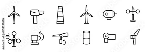 Wind Energy Icons