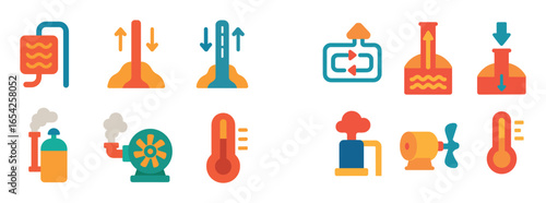 Geothermal Energy Icons