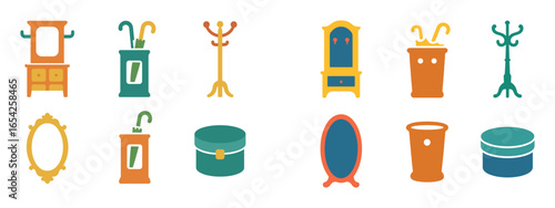 Colorful Vintage Icons