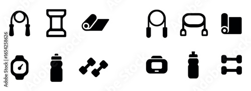 Fitness Icons Grid