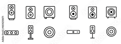 Minimalist Speaker Icons