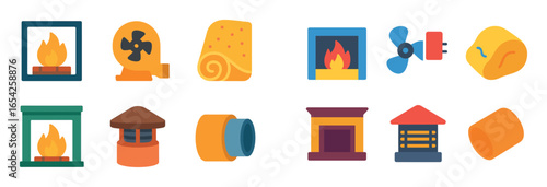 Fireplace Components Icons