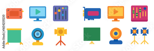 Streaming Tools Icons