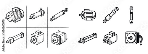 Robotic Actuator Icons