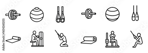 Minimalist Fitness Icons
