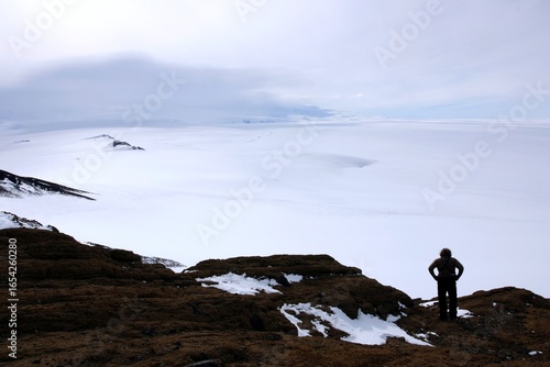View of the Ross Sea from the Ross Island near McMurdo Station, Antarctica