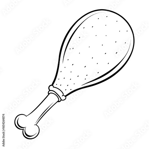 Meat and fish chicken drumstick icon transparent background