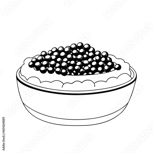Meat and fish caviar icon transparent background