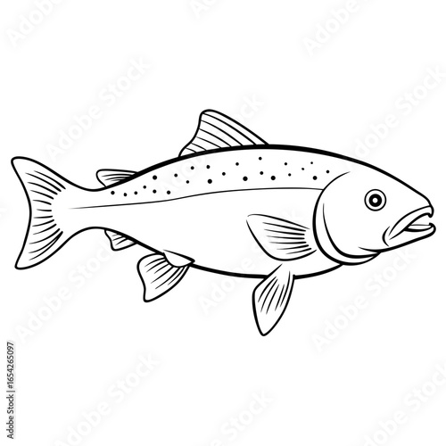 Fish trout icon transparent background