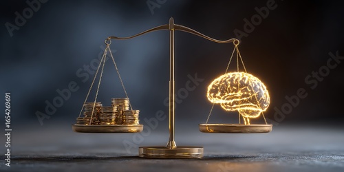 Brain power weighs more than money on a balancing scale