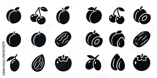 Stone Fruit Icons