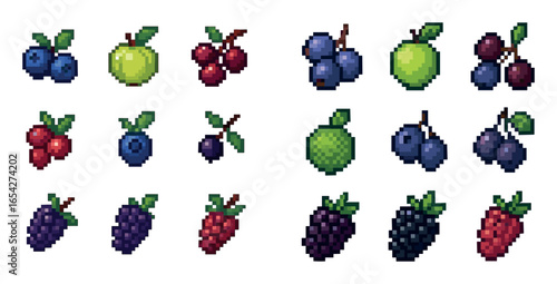 Colorful Berry Icons