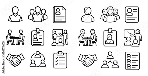 3D Business Icons Grid