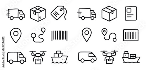Ecommerce Delivery Icons