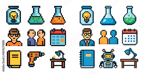 Pixel Art Startup Icons
