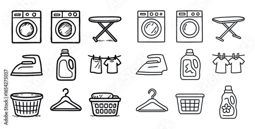 Laundry Essentials Icons