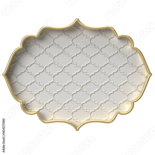 Elegant Gold Ornate Frame with Textured Background - Perfect for Invitations and Logos