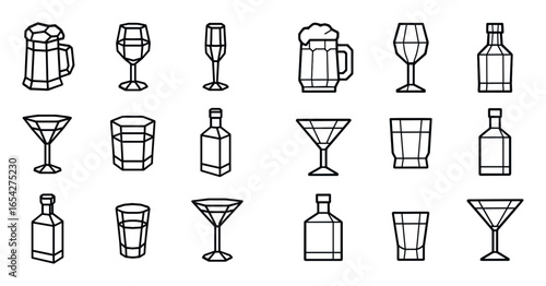 Low-Poly Drink Icons
