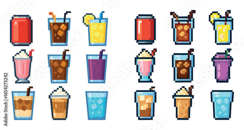 Pixel Drink Icons