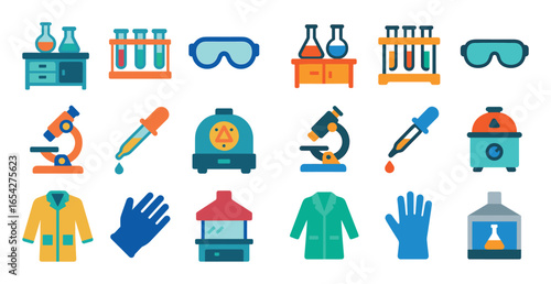 Science Lab Icon Set