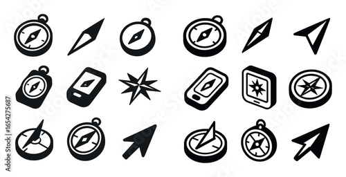 Isometric Compass Icons