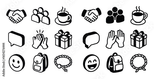 Friendship Icons Grid
