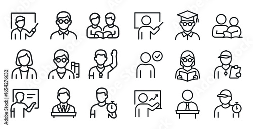 Educational Profession Icons