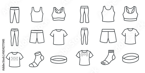 Yoga Apparel Icons