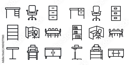 Minimalist Office Icons