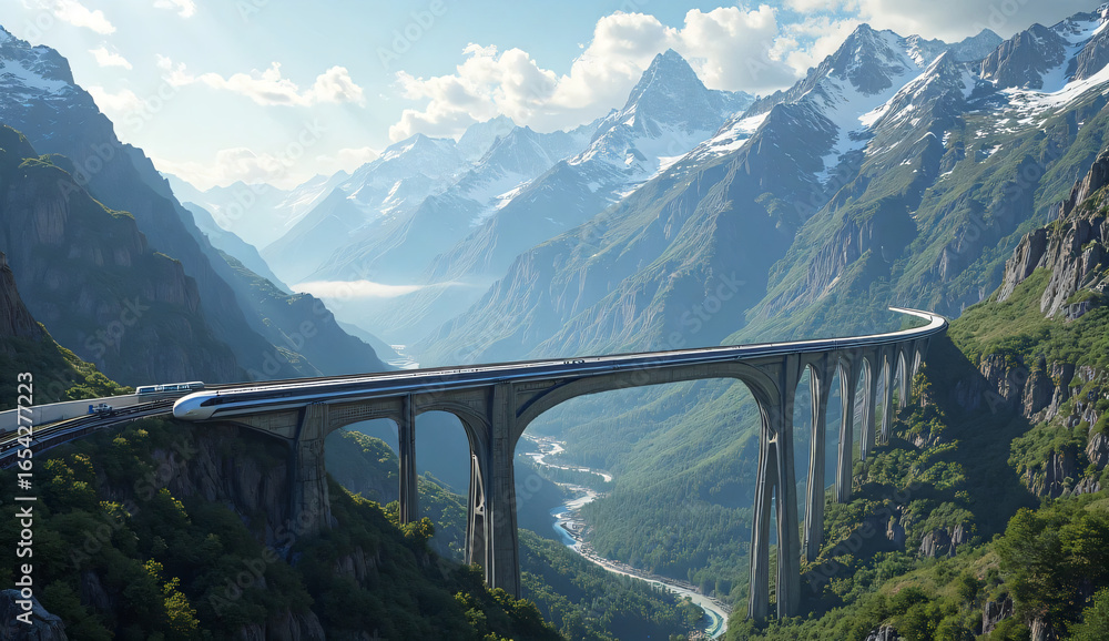 Fototapeta premium bridge in the mountains