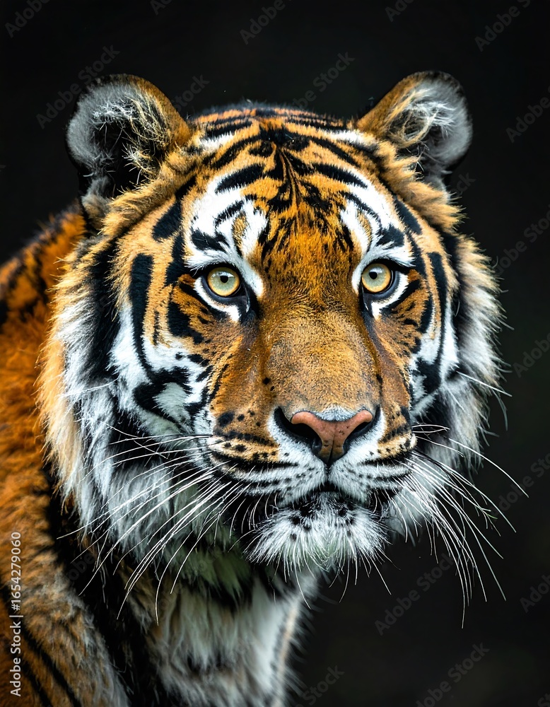 Fototapeta premium Tiger portrait, close-up (1)