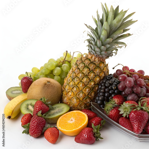 A colorful corner of fresh fruits.
