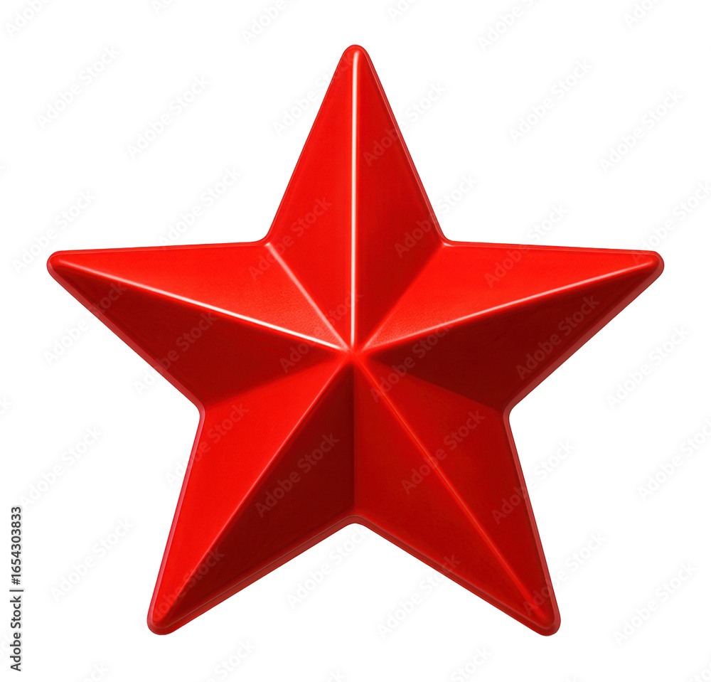 Obraz premium Red star icon.