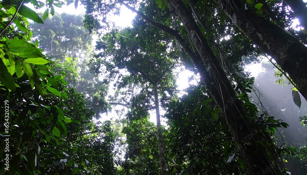 Fototapeta premium Lush rainforest canopy