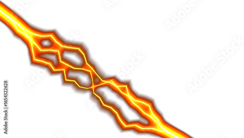 Fiery Diagonal Energy Crackle: Abstract Light Bolt Design