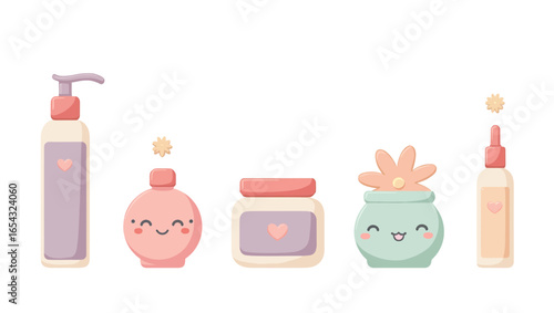 set of cosmetic products