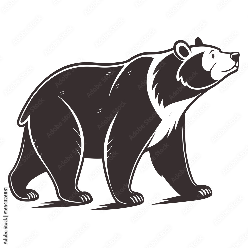 Fototapeta premium vector illustration of a bear