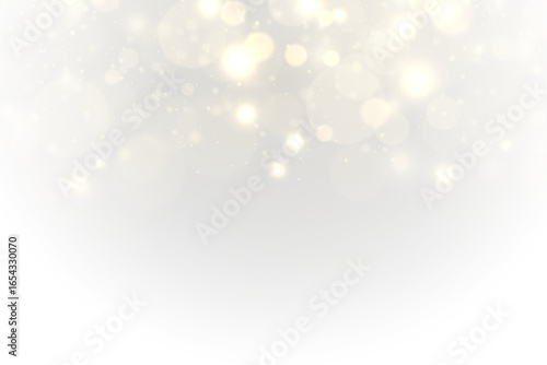 PNG transparent background with bright sparkle and abstract glow featuring holiday light blur and shiny gold decoration perfect for festive night wallpaper and modern Christmas celebration