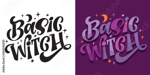 Happy Halloween set - Trick or treat – funny cute  hand drawn doodle lettering label, t-shirt design, mug print, sticker print.