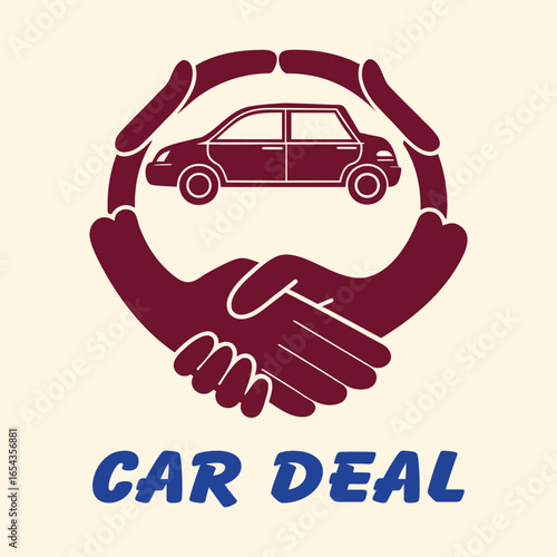 Car sale logo car deal logo auto deal logo
