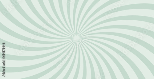  Simple  background with green stripes. Sunburst radial vector.