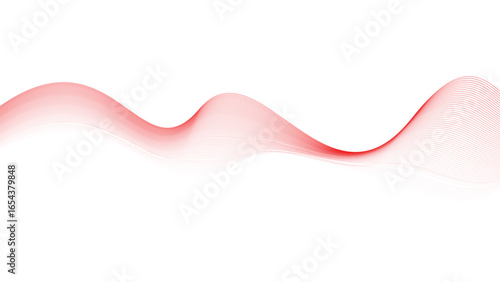 Abstract Red Wave Design for Backgrounds